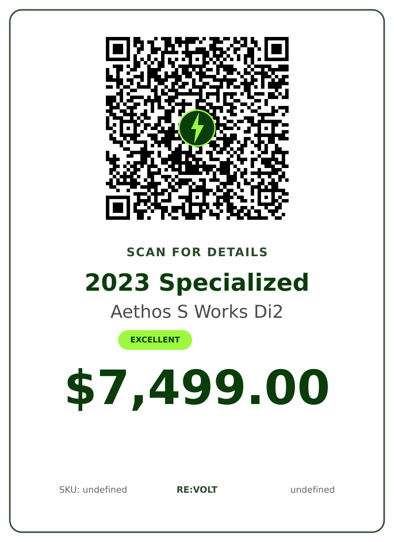 QR Code - Scan to purchase 2023 Specialized Aethos S Works Di2